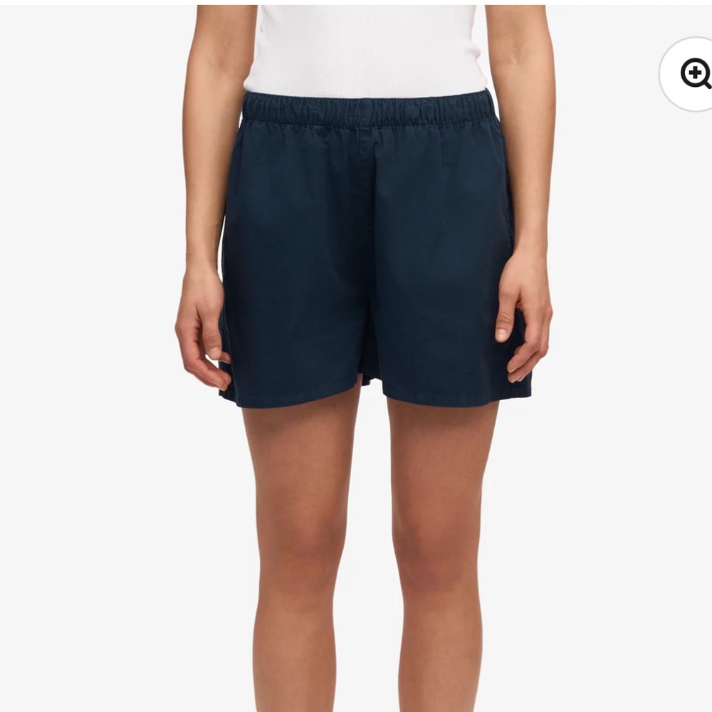 Colorful Standard Women Organic Twill Shorts - Navy Blue